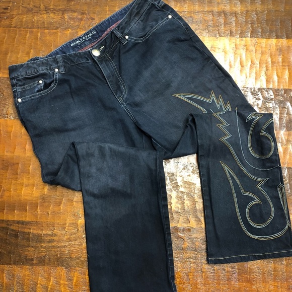 Double D Ranch Denim - Double D Ranchwear Embroidered Jeans